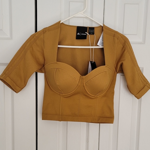 Ivy Park Drip 2 Circular Knit Crop Top - Picture 1 of 4
